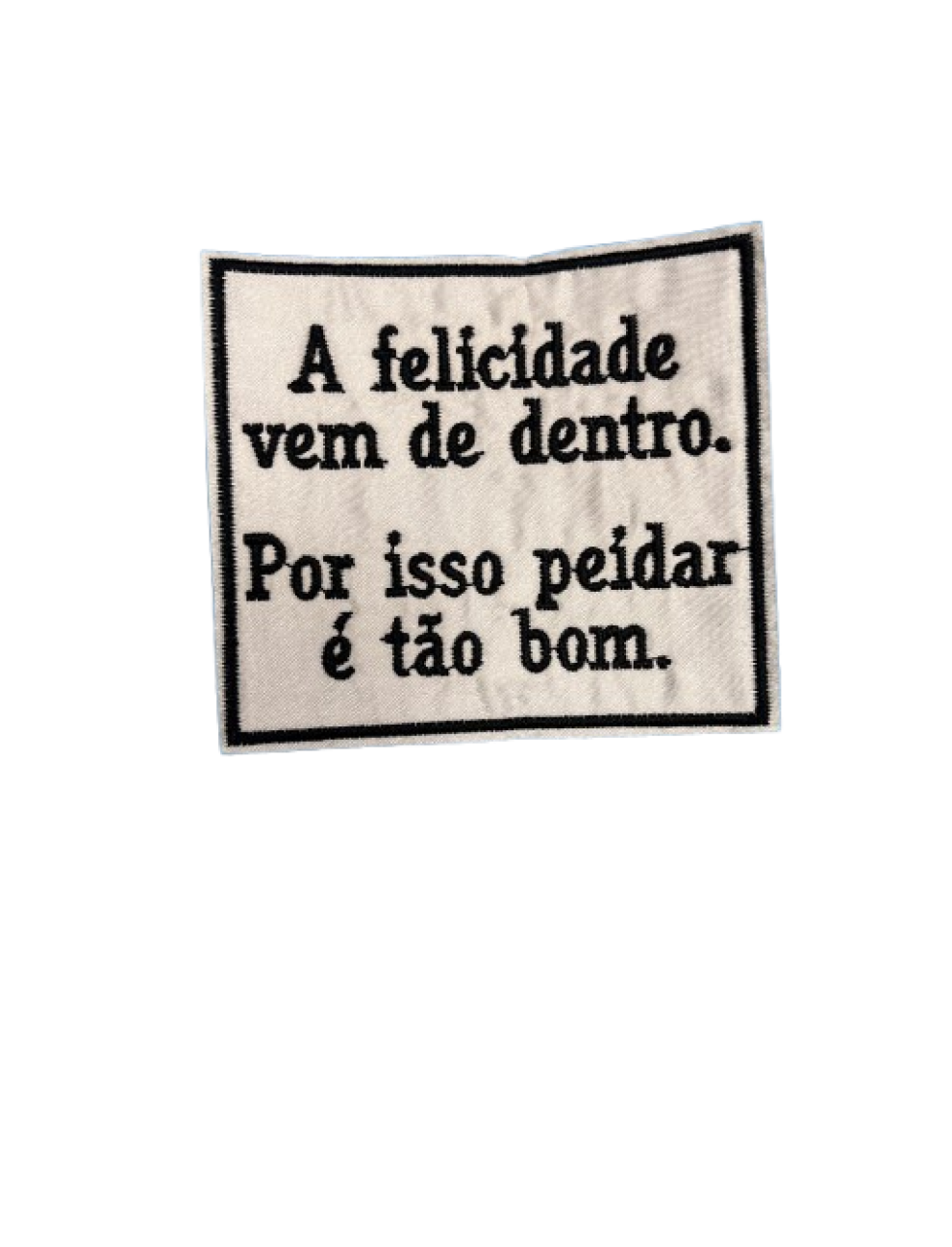 A felicidade vem de dentro