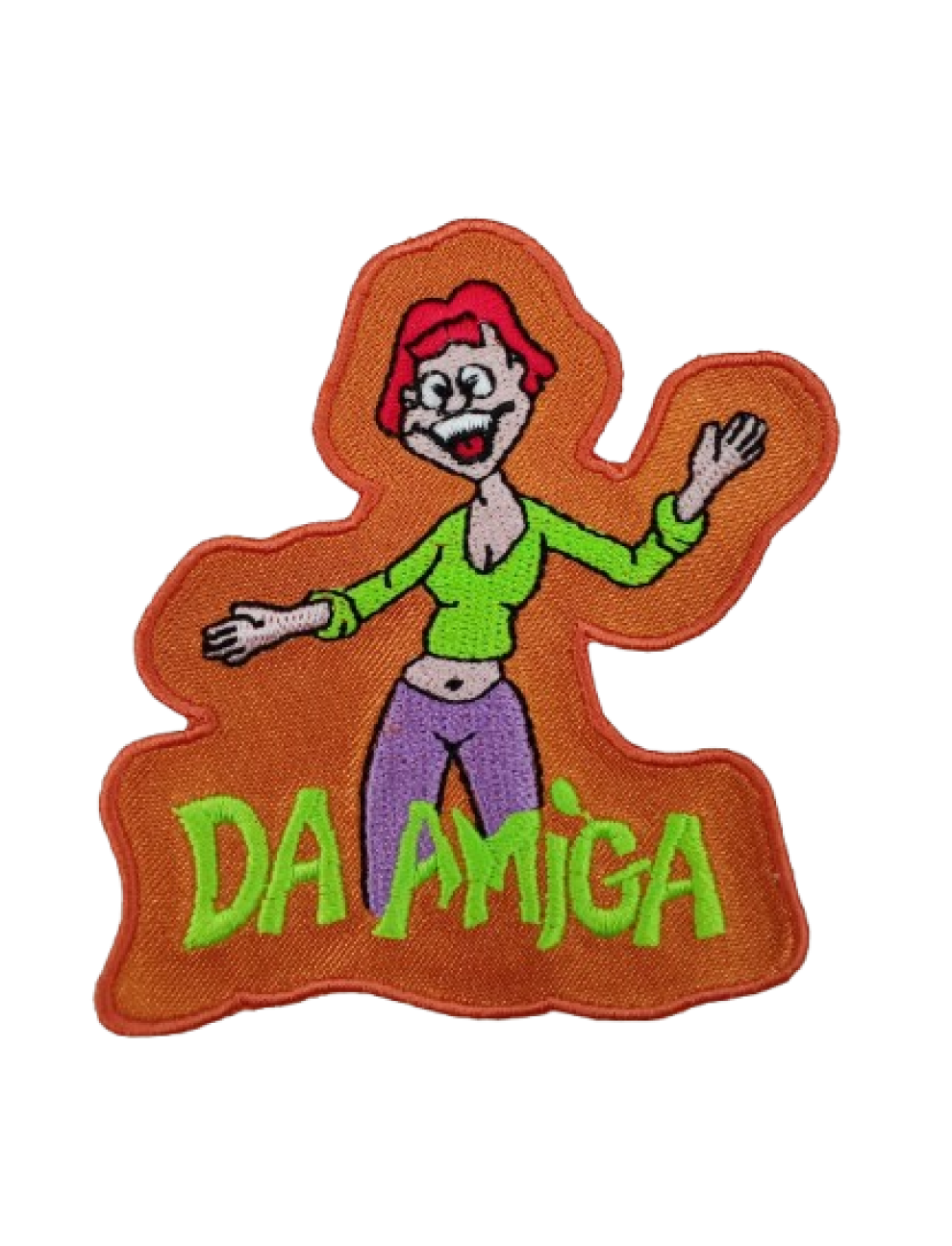 Da amiga (fundo laranja)