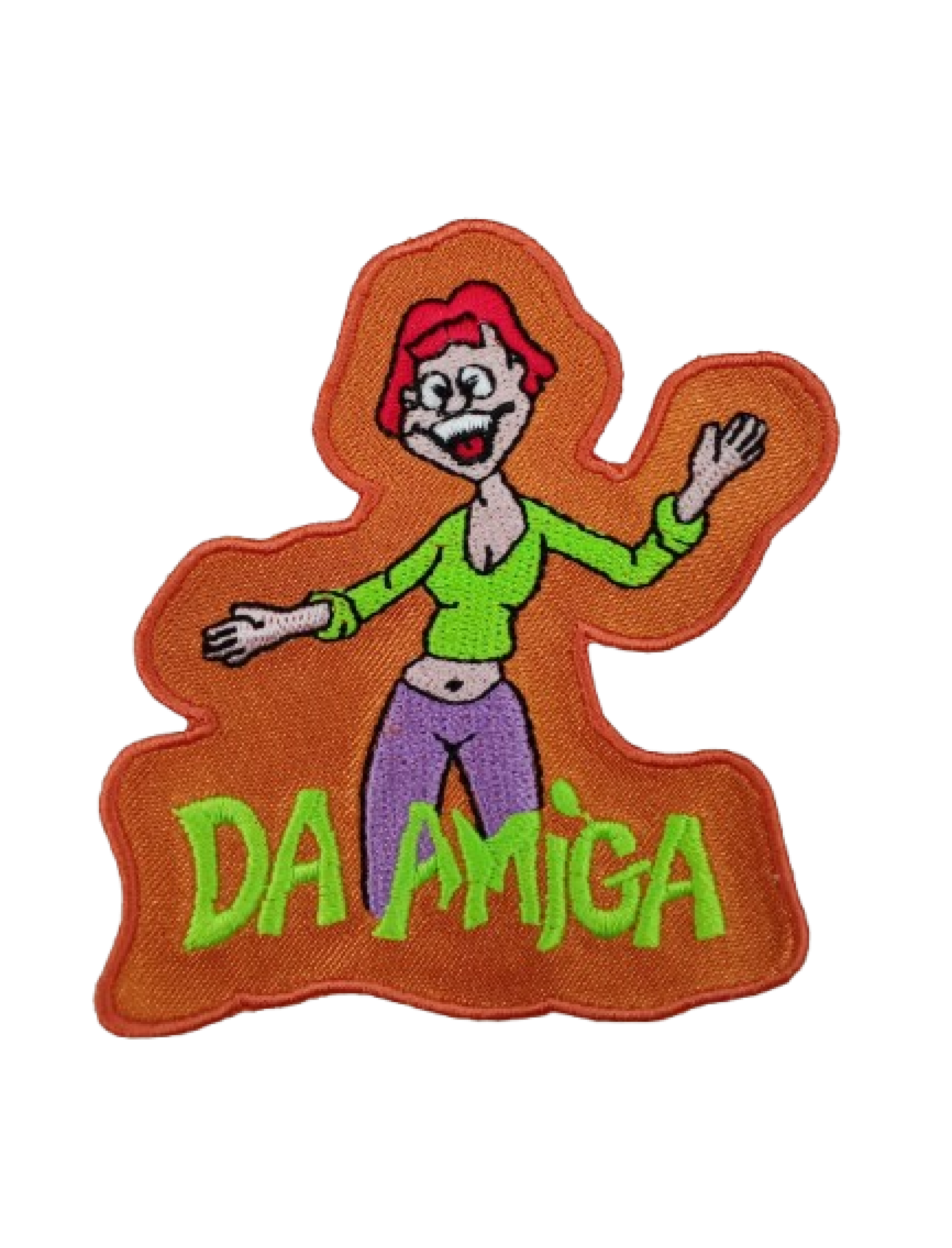 Da amiga (fundo laranja)