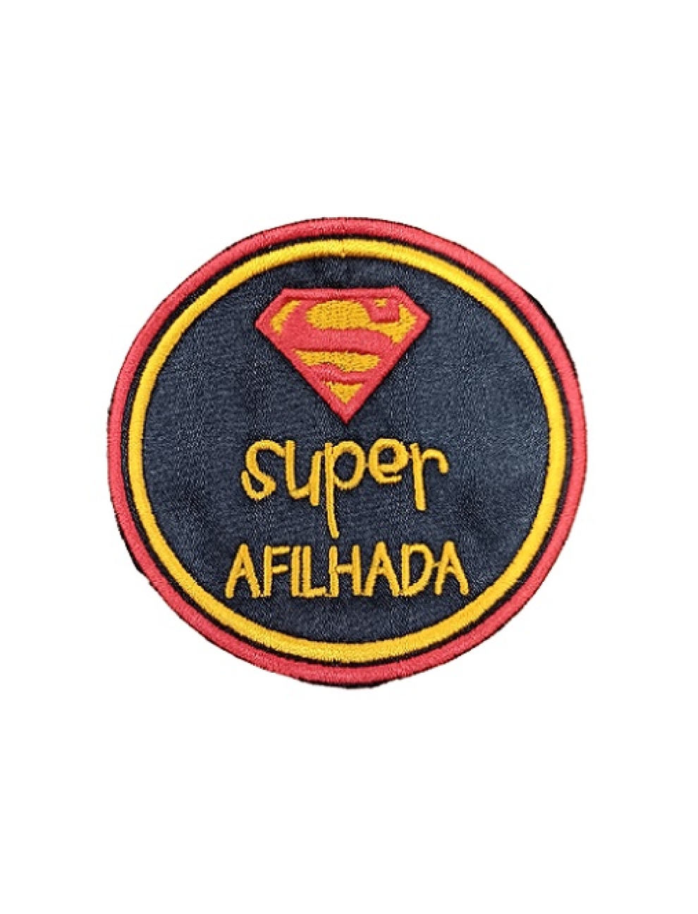 Super Afilhada - redondo Super Homem