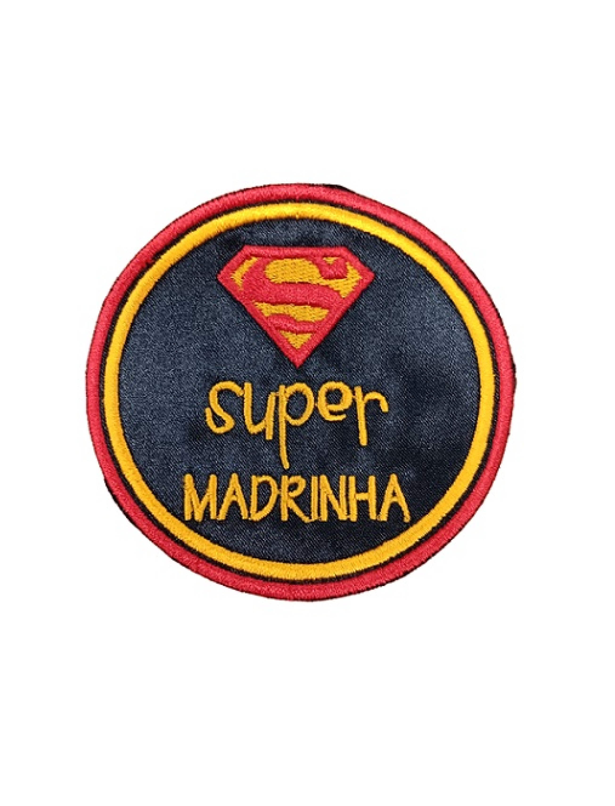 Super Madrinha - redondo Super Homem